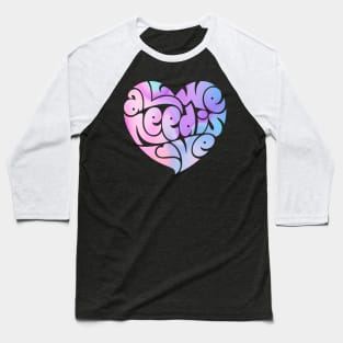 Love hearts Baseball T-Shirt